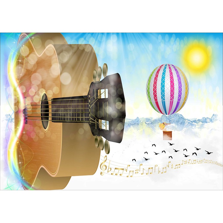 Fototapet copii Sunetul Muntilor, premium, multicolor, 200 x 300 cm