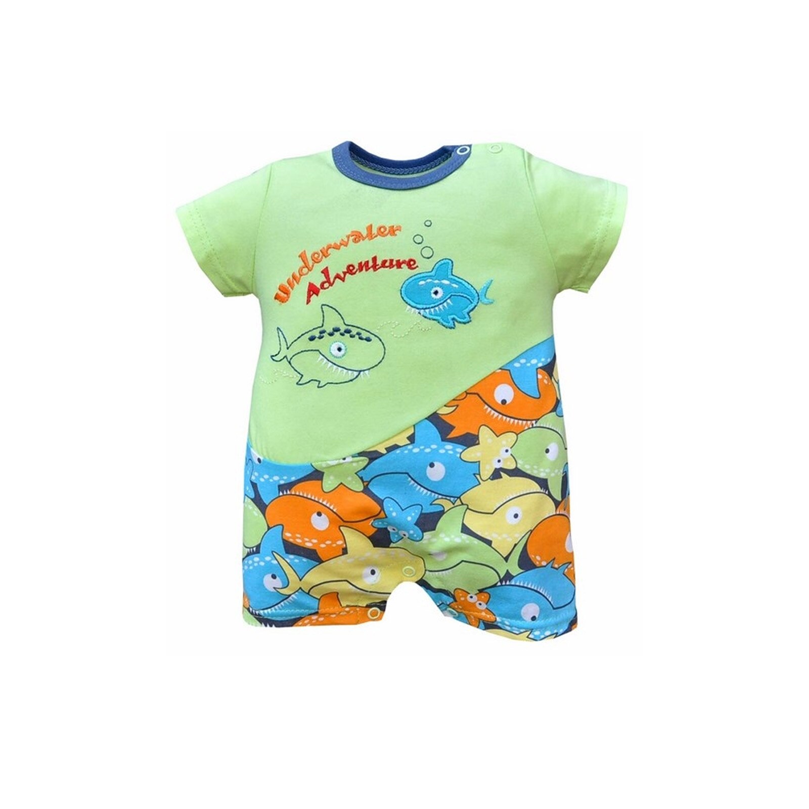 Salopeta de vara pentru baieti Koala Nemo 03-683V, Verde 62 cm