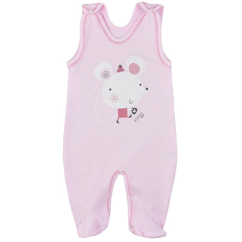 Salopeta fara maneci pentru fete Koala Tasmania 08-618R, Roz 74 cm