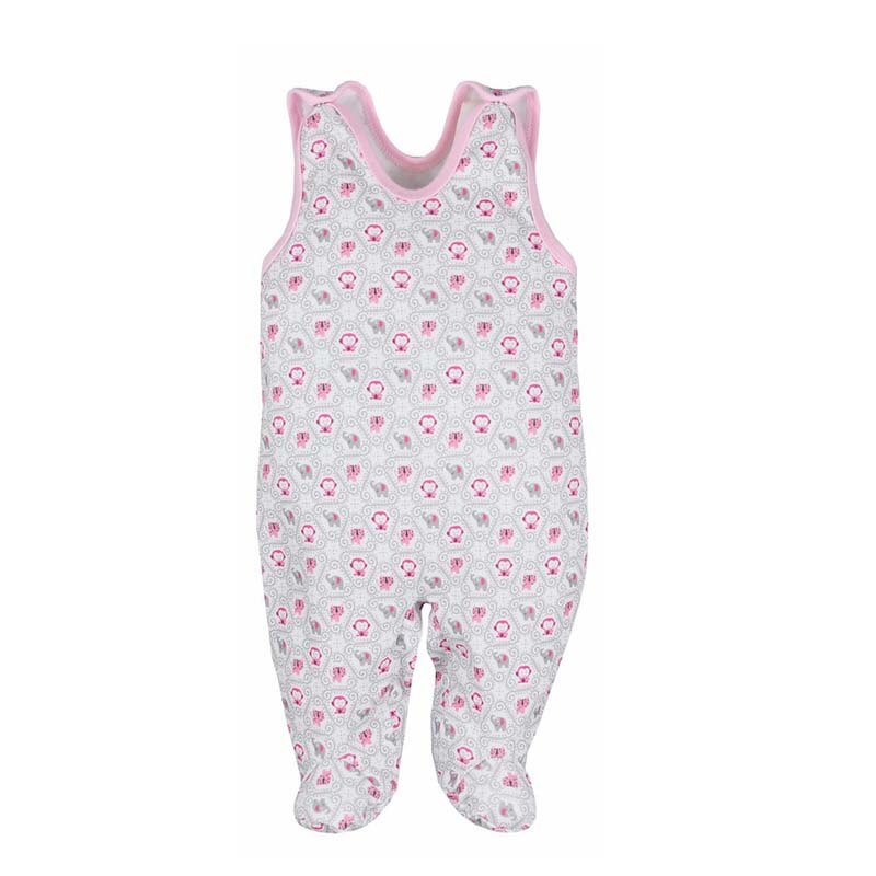 Salopeta fara maneci pentru fete Koala Dzungla 03-351-A2, Multicolor 80 cm