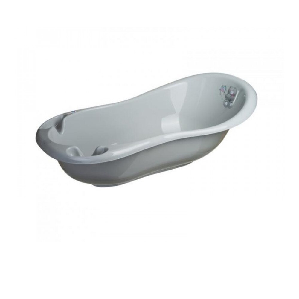 Cadita Baie Bebe cu Termometru MyKids Bears 100 cm Grey