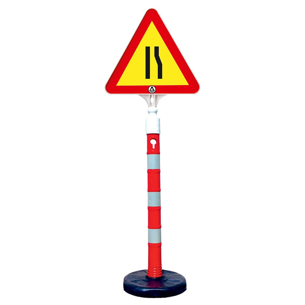 Kit indicator rutier mobil, Sigtra, stalp cu baza usoara, indicator drum ingustat pe partea dreapta