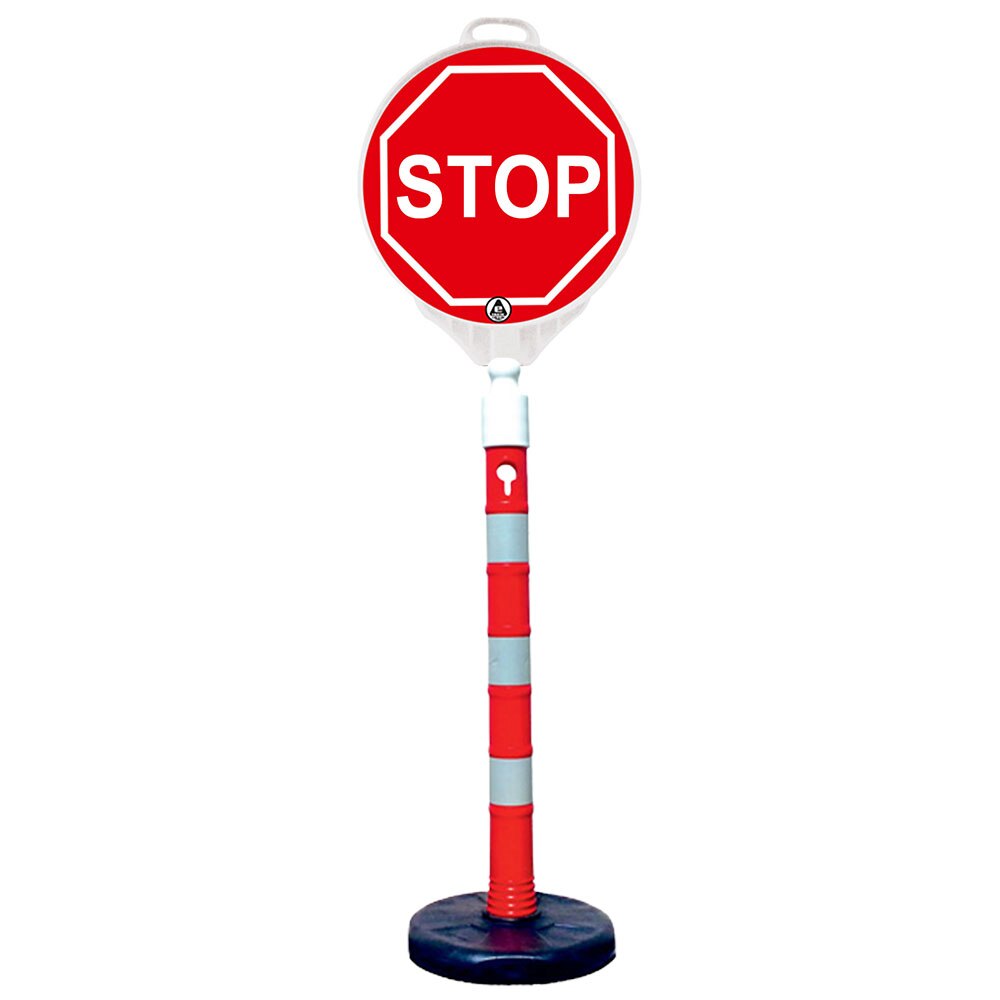 Kit indicator rutier mobil, Sigtra, stalp cu baza usoara, indicator stop