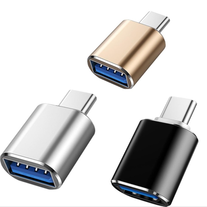 Pili-Paradise USB-C / USB adapter készlet, 3 db, USB 3.0 anya / USB-C apa, Többszínű