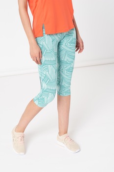 Asics, Colanti capri pentru fitness Fuze X, Verde menta/Verde persan Asics, Colanti capri pentru fitness Fuze X, Verde menta/Verde persan