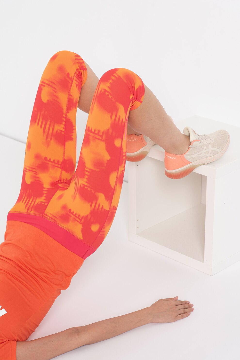 Asics, Colanti capri pentru fitness Fuze X, Fucsia/Roz somon