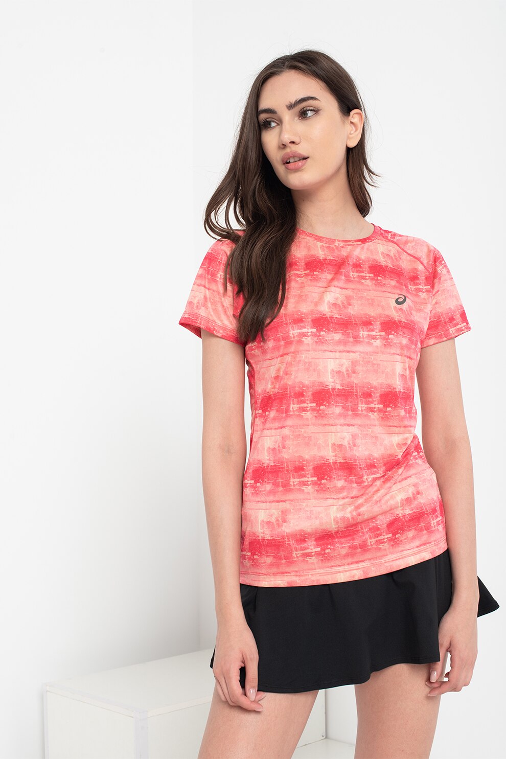 Asics, Tricou pentru alergare si drumetii Fujitrail, Zmeuriu