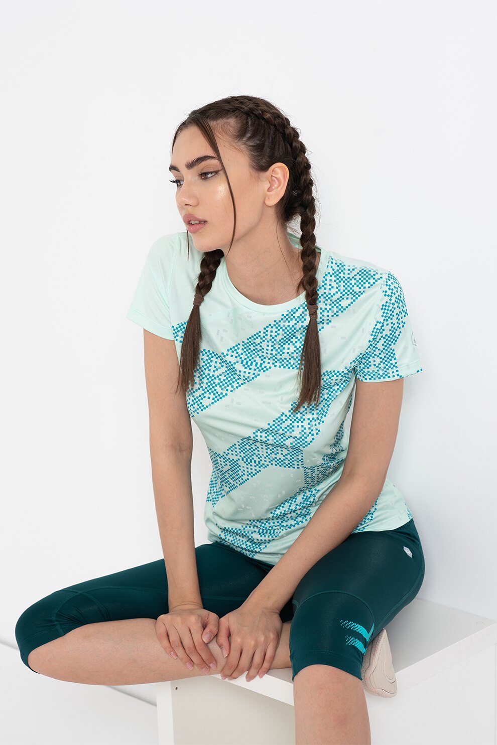 Asics, Tricou pentru alergare Lite Show, Verde menta/verde