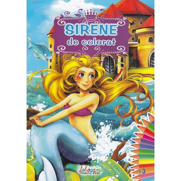 Sirene de colorat 3 ani