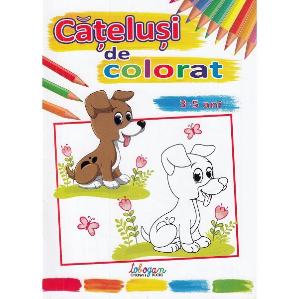 Catelusi de colorat