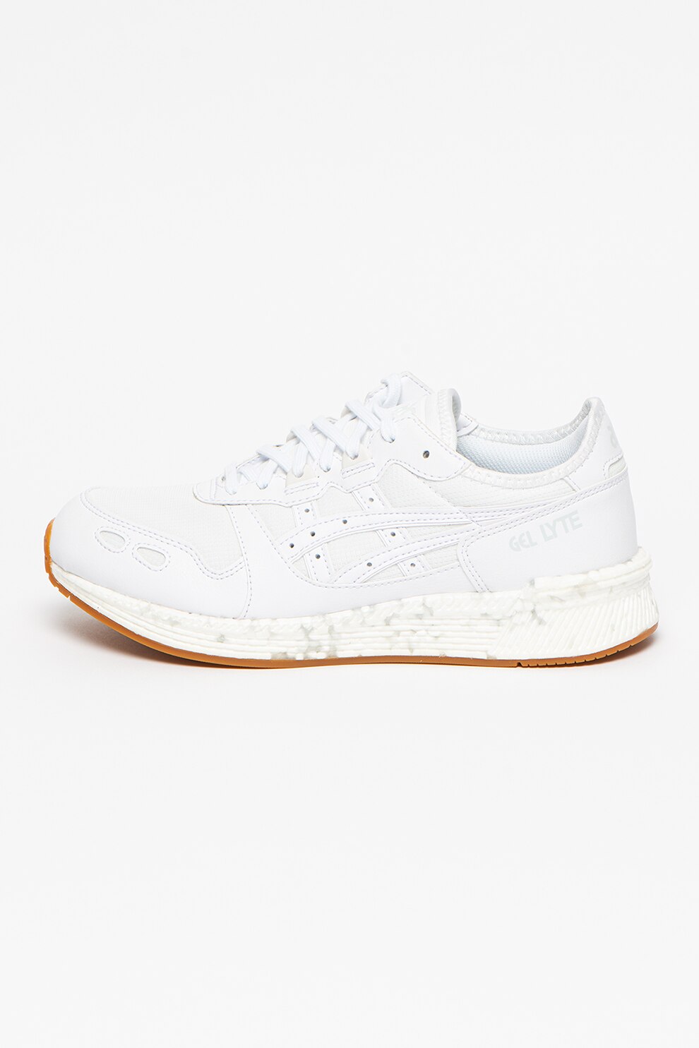 ASICS Tiger, Pantofi de piele intoarsa ecologica si material textil , pentru fitness Lyte, Alb