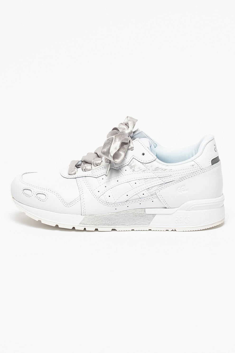 ASICS Tiger, Pantofi sport de piele peliculizata Gel-Lyte, Alb/Argintiu