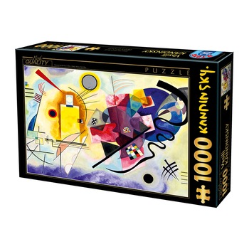 Puzzle D-Toys Kandinsky, Galben-Rosu-Albastru, 1000 piese Puzzle D-Toys Kandinsky, Galben-Rosu-Albastru, 1000 piese