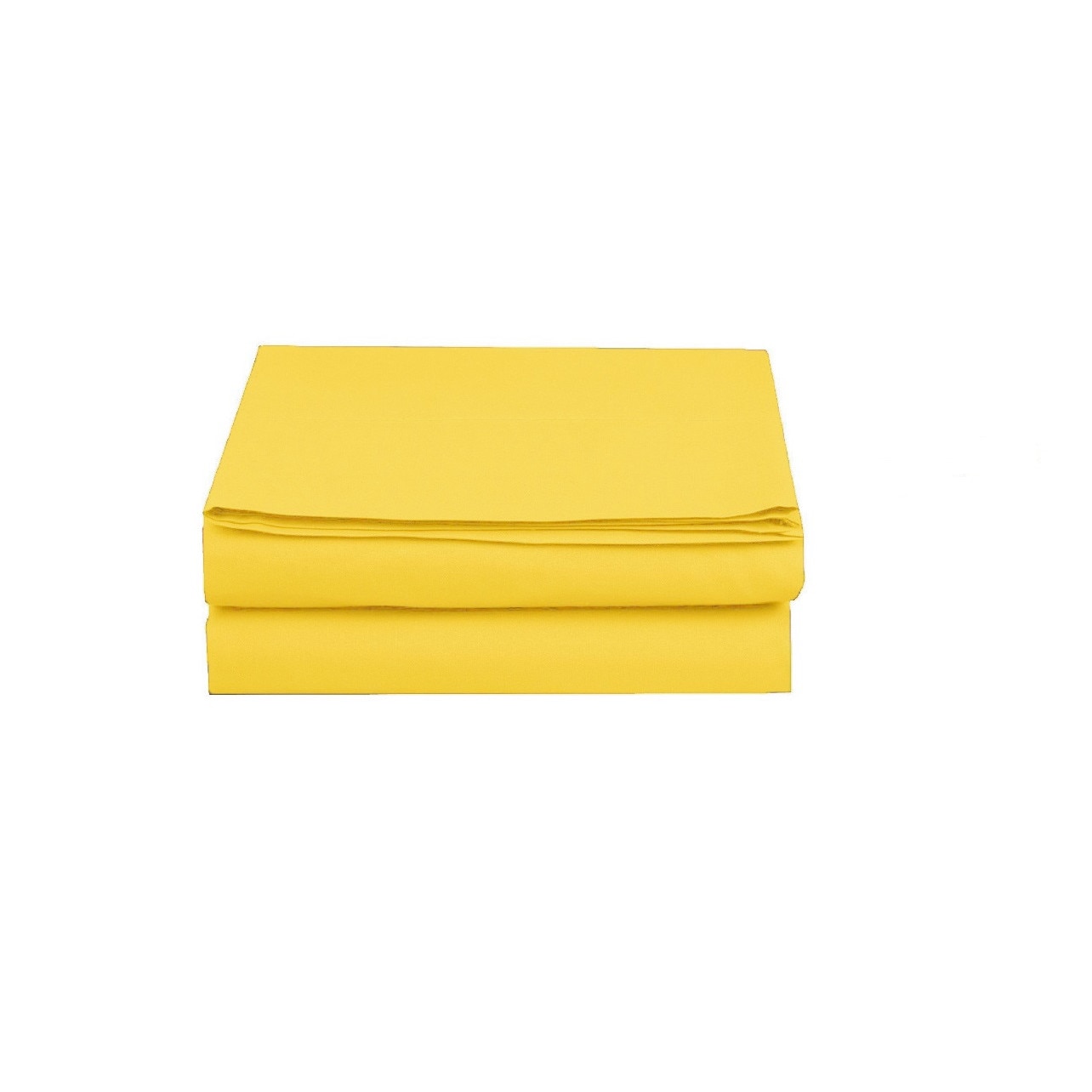 Cearsaf cu elastic pentru saltea, bumbac 100% natural, de culoare galben pal uni, cu dimensiunea 160/200