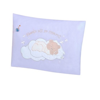 Perna pentru copii AliamarS-0311, 38 x 3 x 28 cm, Albastru, 0 luni + Perna pentru copii AliamarS-0311, 38 x 3 x 28 cm, Albastru, 0 luni +