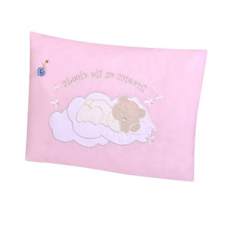 Perna pentru copii AliamarS-0311, 38 x 3 x 28 cm, Roz, 0 luni + Perna pentru copii AliamarS-0311, 38 x 3 x 28 cm, Roz, 0 luni +