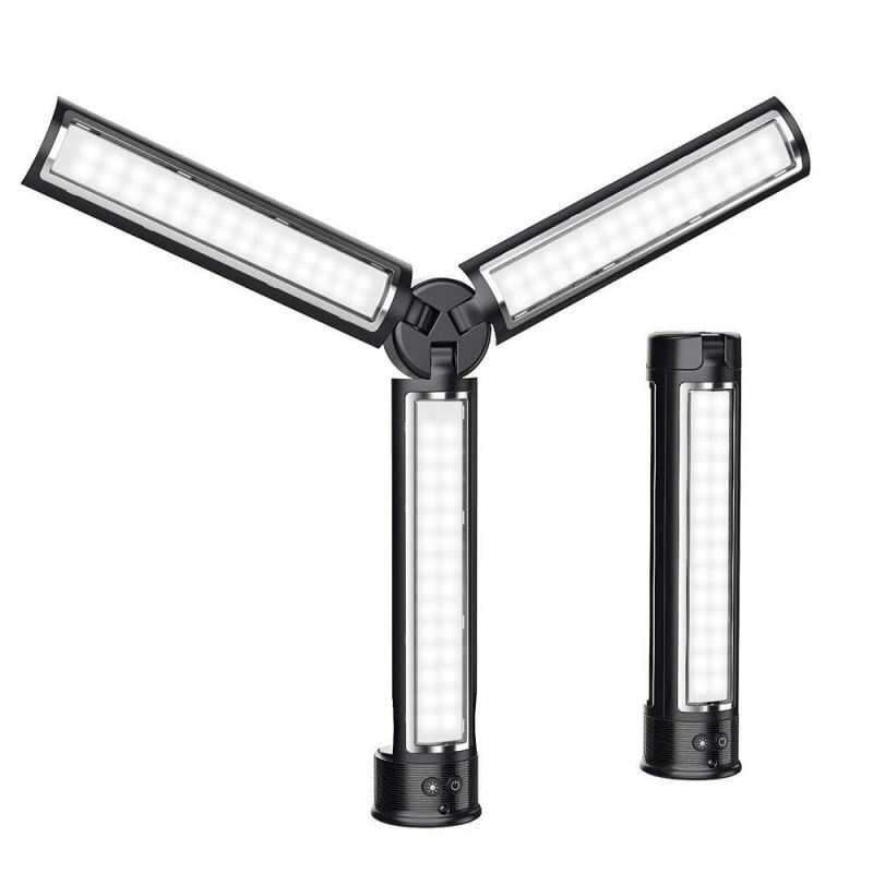 Lampa LED Fill Light BlitzWolf BW-SL7, atasare la trepied, 5 trepte de iluminare, pliabila, 2850 mAh, 8W, Negru