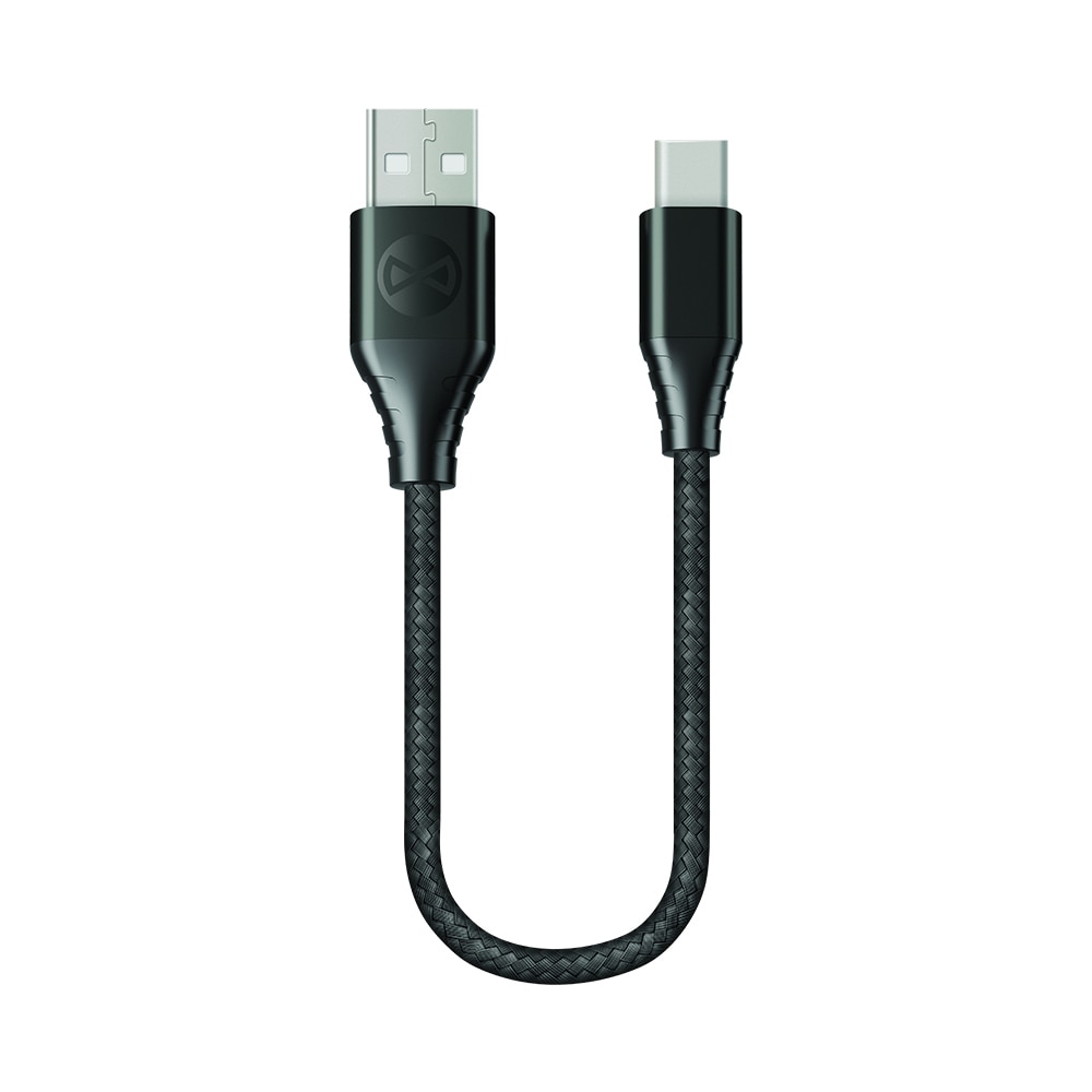 Rövid töltő- és adatátviteli kábel, 20 cm, USB - Type C (USB-C