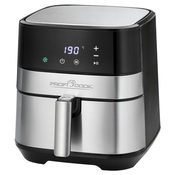 Friteuza cu aer cald ProfiCook PC-FR 1177 H, 5.5 L, 1700 W, fara ulei, 9 programe de gatit, timer, curatare usoara, afisaj LED, cos detasabil, termostat reglabil, negru Friteuza cu aer cald ProfiCook PC-FR 1177 H, 5.5 L, 1700 W, fara ulei, 9 programe de gatit, timer, curatare usoara, afisaj LED, cos detasabil, termostat reglabil, negru