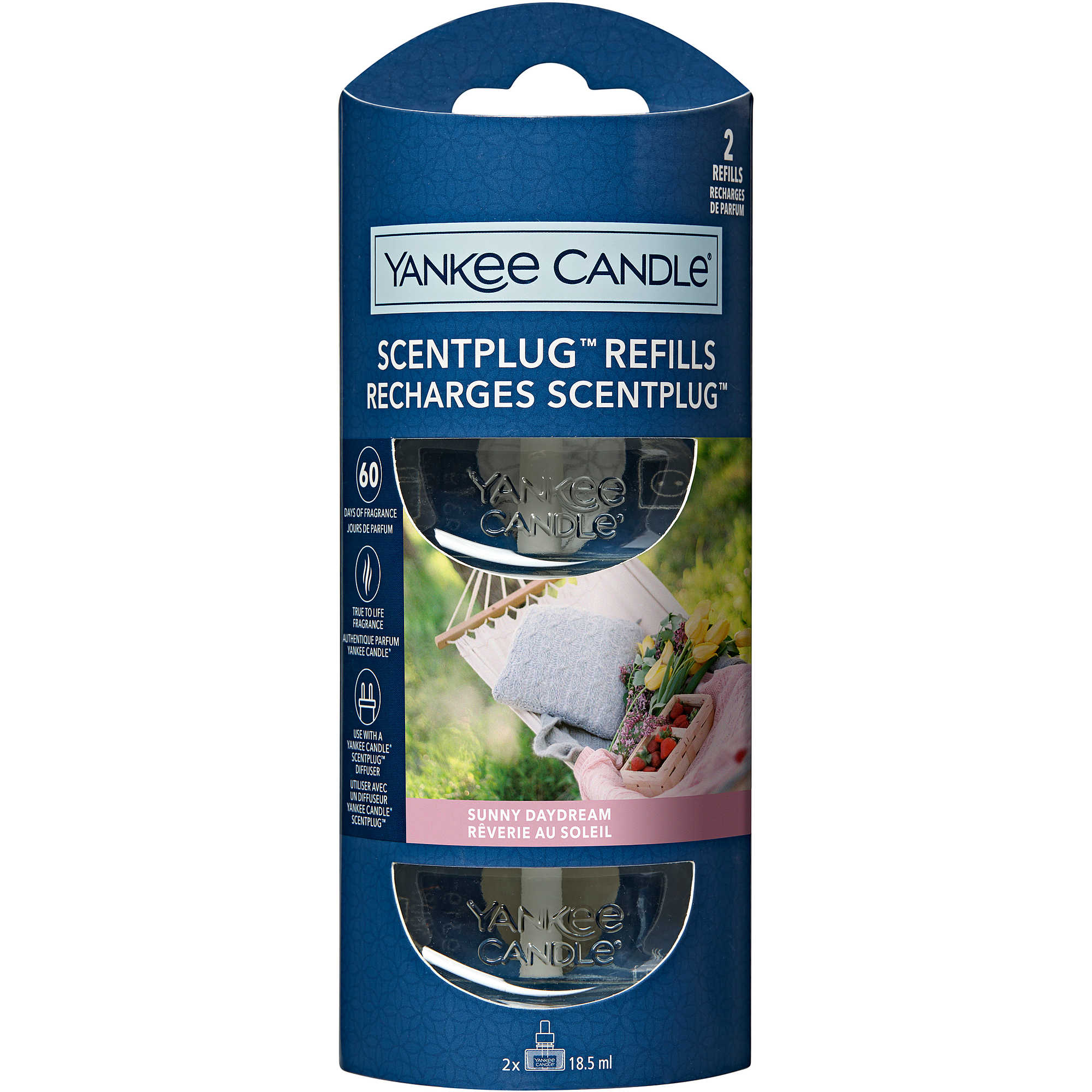 Set 2 rezerve Sunny Daydream, Yankee Candle, pentru aparat electric de parfumarea locuintei