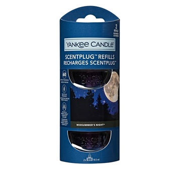 Set 2 rezerve Midsummer's Night, Yankee Candle, pentru aparat electric de parfumarea locuintei Set 2 rezerve Midsummer's Night, Yankee Candle, pentru aparat electric de parfumarea locuintei