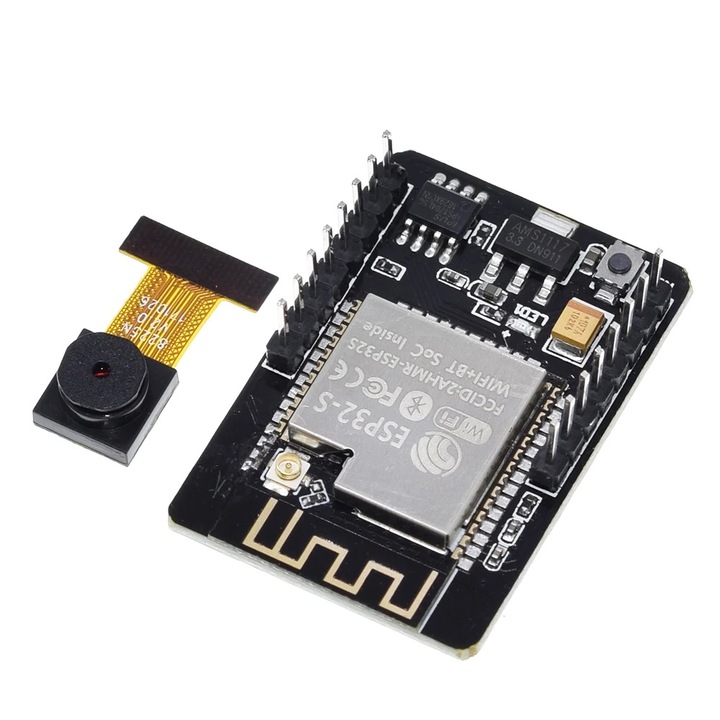 Платка за развитие Arduino Clone ESP32-CAM, с модул за камера OV2640, 2MP, с антена, WIFI + Bluetooth