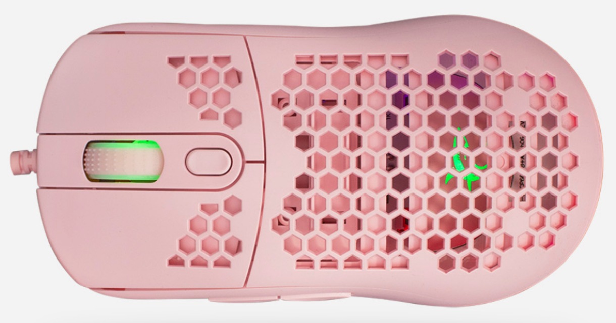 Mouse gaming, White Shark, GALAHADP, cu fir, optic, 6400 dpi, Rose