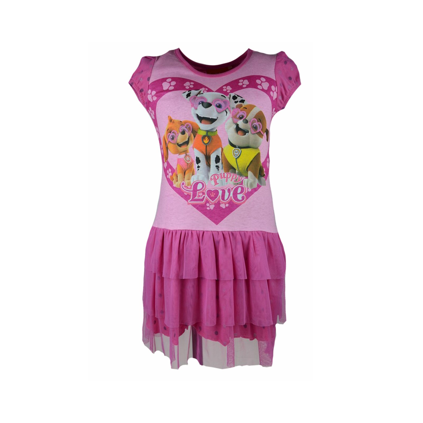 Rochita de vara pentru fete Nickelodeon Paw Patrol 640-054, Roz 128 cm