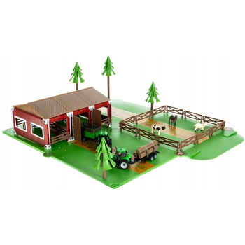 Set Ferma cu 3 Animale si 2 Tractoare Pentru Copii, KinderVibe®, Include 102 Piese Pentru Autoasamblare, in Culori Vibrante, Stimuleaza Imaginatia si Abilitatile Manuale, Dimensiuni 54 x 62 x 20cm, Multicolor Set Ferma cu 3 Animale si 2 Tractoare Pentru Copii, KinderVibe®, Include 102 Piese Pentru Autoasamblare, in Culori Vibrante, Stimuleaza Imaginatia si Abilitatile Manuale, Dimensiuni 54 x 62 x 20cm, Multicolor