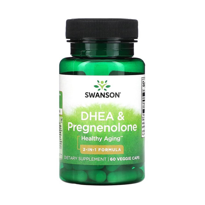 DHEA & Pregnenolone, Swanson, 60 capsule SWU829