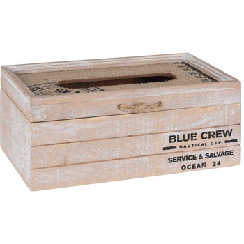 Cutie pentru servetele, lemn/sfoara,13 x 24 x 10 cm Cutie pentru servetele, lemn/sfoara,13 x 24 x 10 cm