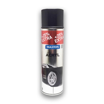 Vopsea auto spray AutoACRYL Maston, culoare negru lucios, 500 ml Vopsea auto spray AutoACRYL Maston, culoare negru lucios, 500 ml