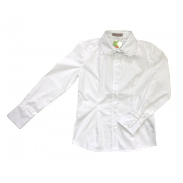 Camasa Viki maneca lunga, Alb