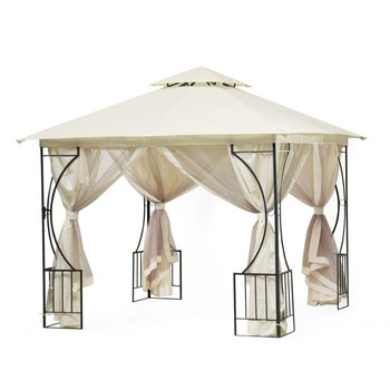 Pavilion pentru gradina 2in1, cu plasa pentru tantari, 3x3 m, bej Pavilion pentru gradina 2in1, cu plasa pentru tantari, 3x3 m, bej