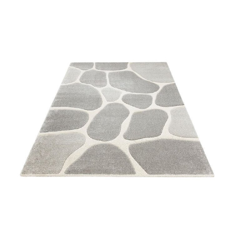 Covor Stone My Home, 120 x 170 cm, argintiu