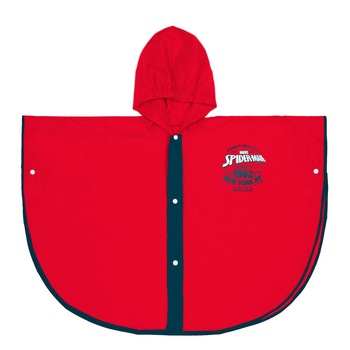Pelerina de ploaie tip poncho, Spiderman, Rosu Pelerina de ploaie tip poncho, Spiderman, Rosu