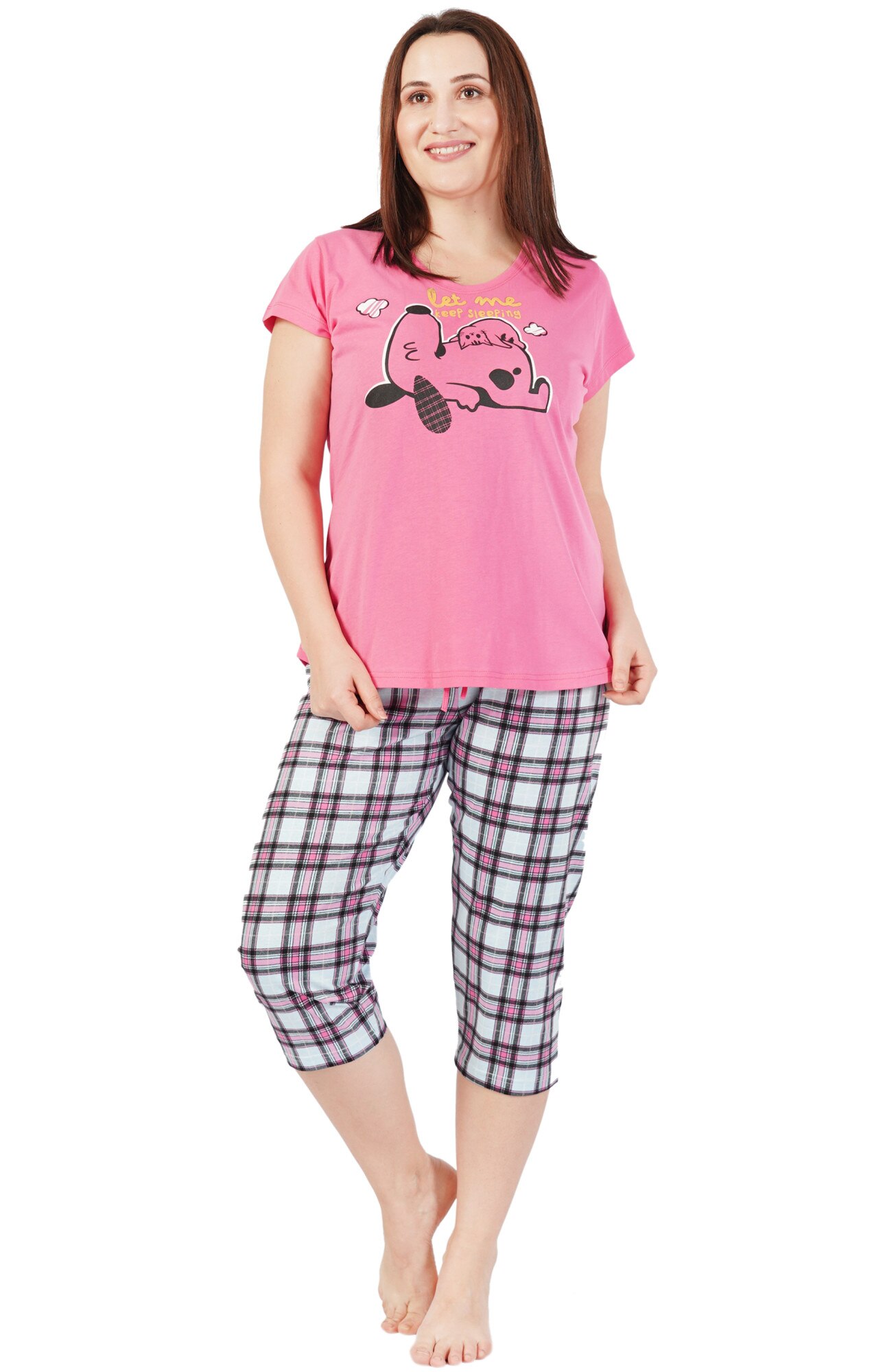 Pijama dama Vienetta, model Let me Sleep, multicolor