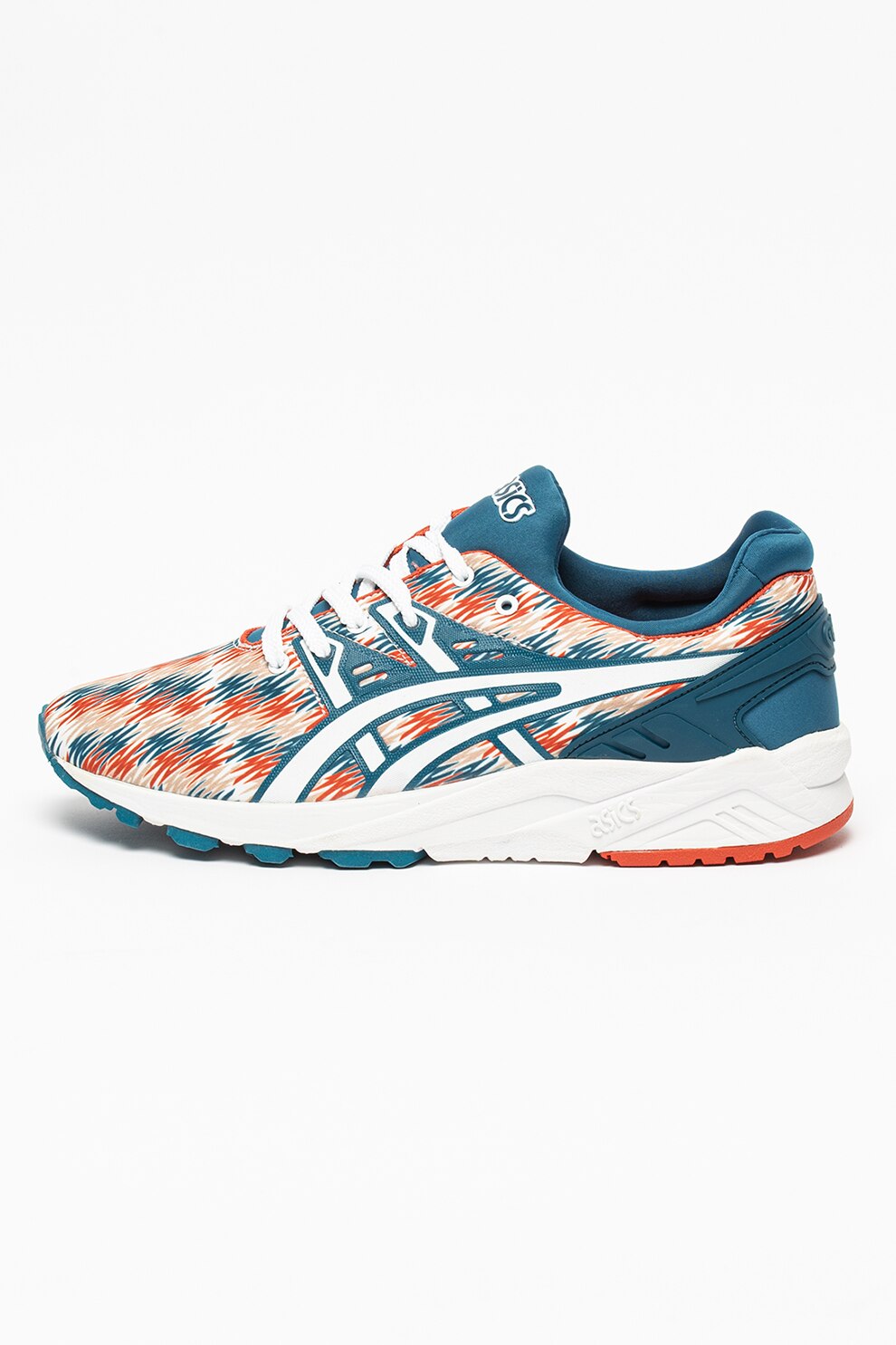 Asics, Pantofi unisex cu design colorblock pentru antrenament Evo, Albastru petrol/alb/rosu inchis, 37.5
