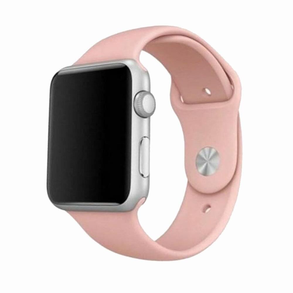Curea Mercury Silicone pentru Apple Watch 4/5/6/SE 44 mm, Roz