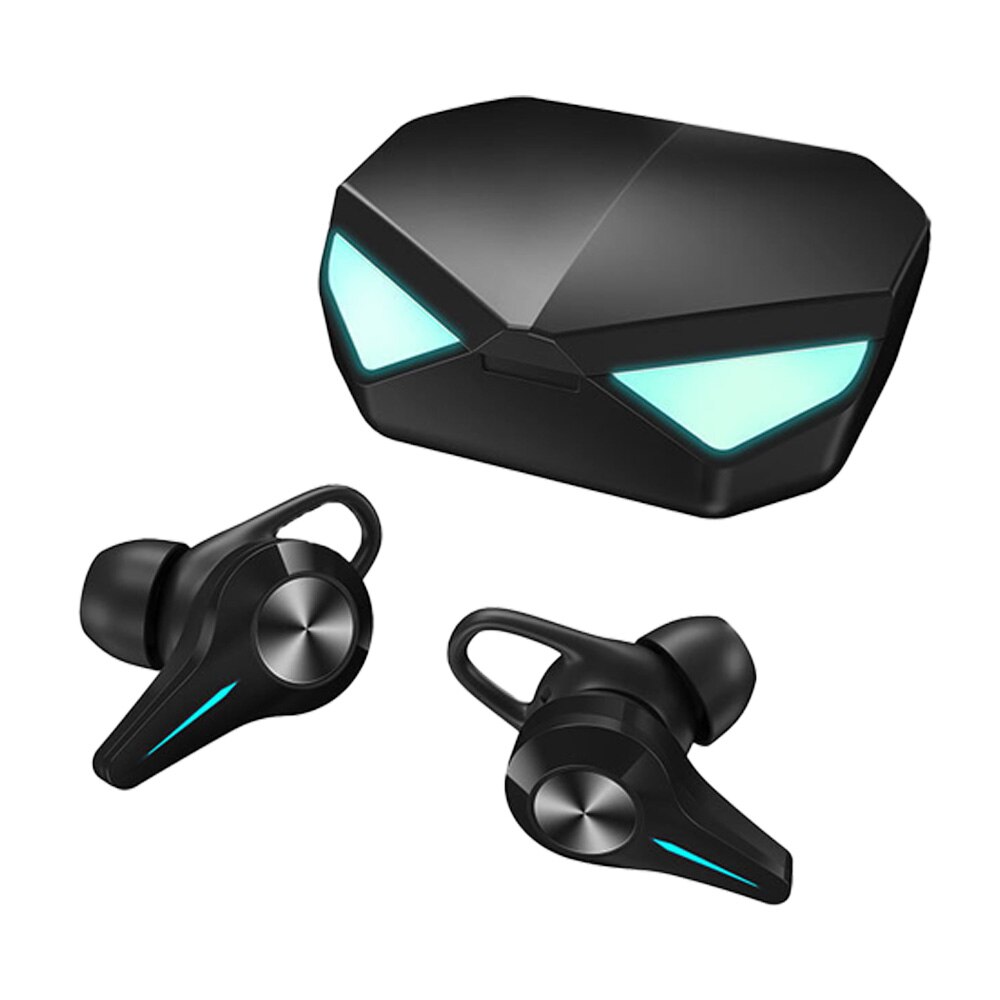 Casti bluetooth PYRAMID®, Bluetooth 5.0, gaming, HiFi Stereo, noise cancelling, microfon, compatibile iOS/Android, negru, K5TWS