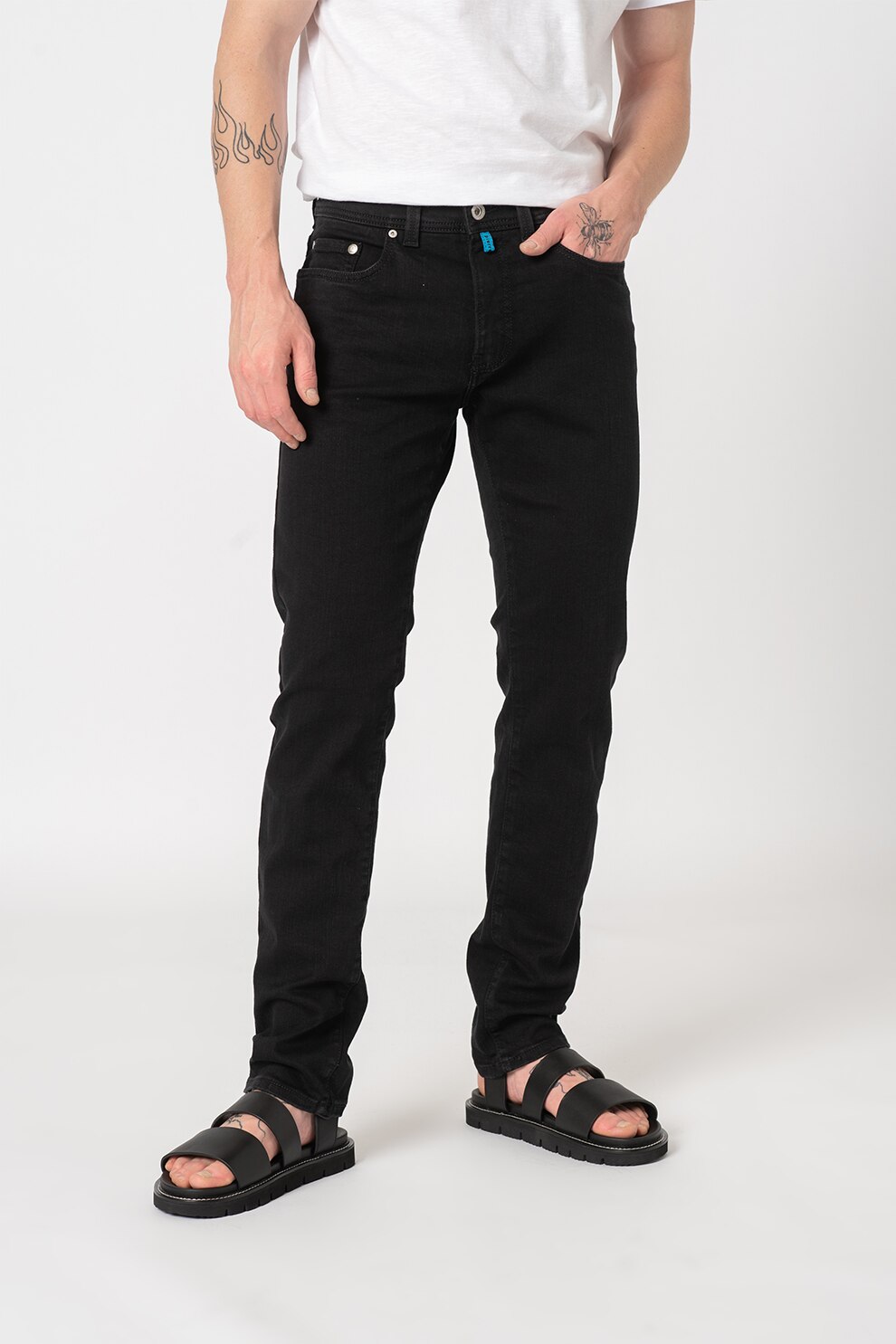 Pierre Cardin, Blugi slim fit, Negru