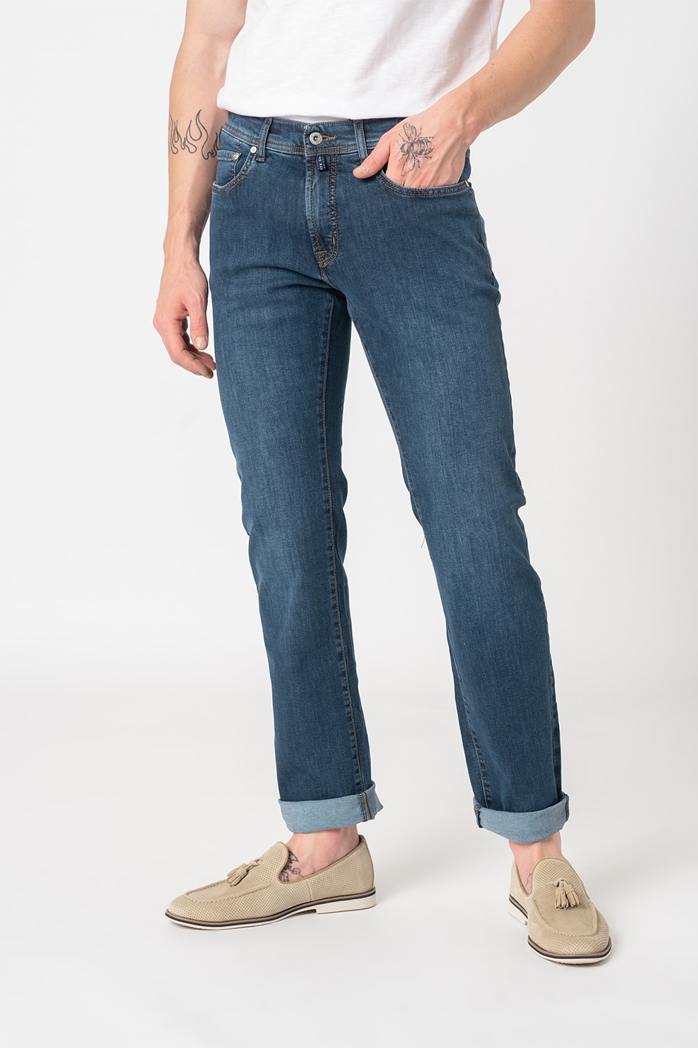 pierre cardin straight fit jeans mens