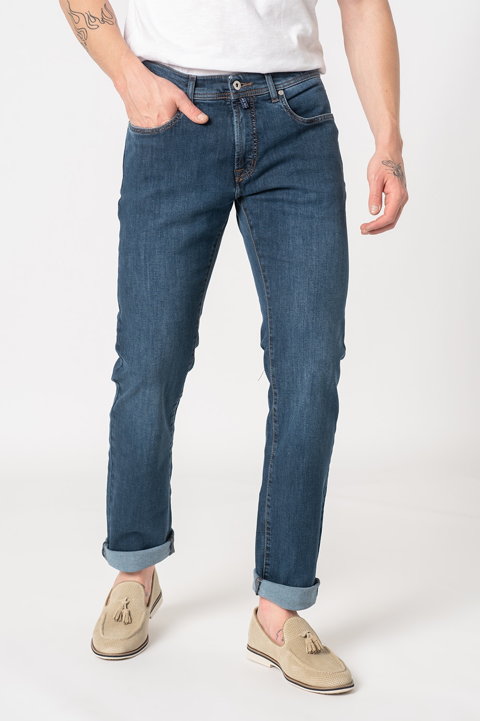 pierre cardin straight fit jeans mens