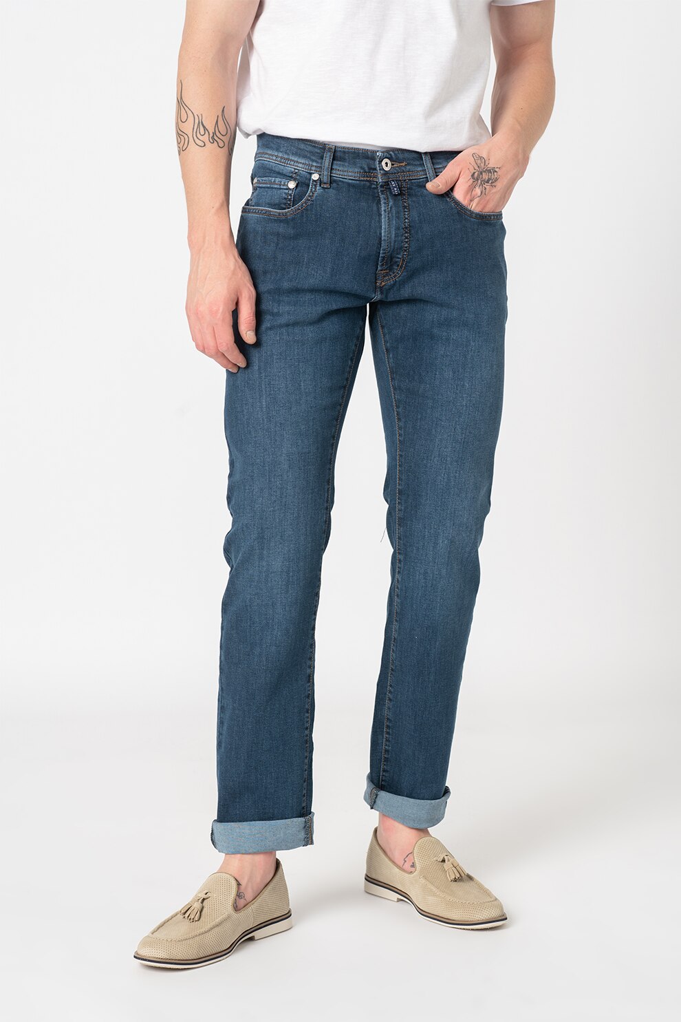 pierre cardin straight fit jeans mens