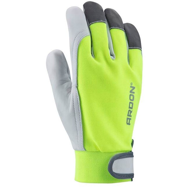 Manusi Hobby, Piele Oaie, Velcro, Gri Verde, Marimea 08