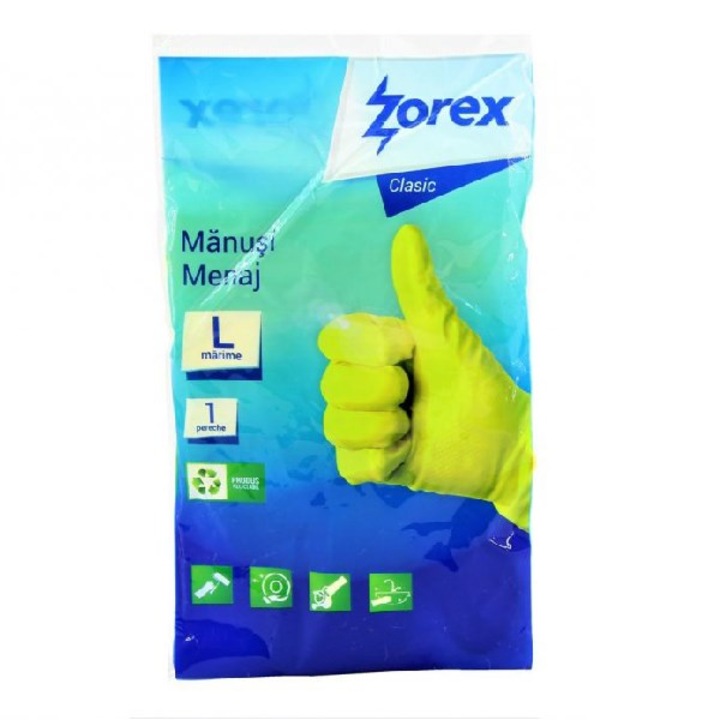 Gumikesztyű l (1 pár) - azur - york - clean house