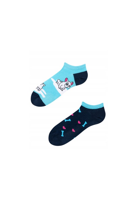 Sosete barbatesti pe glezna, ToDo, Model Lovely Dog, Multicolor, 39-42 EU