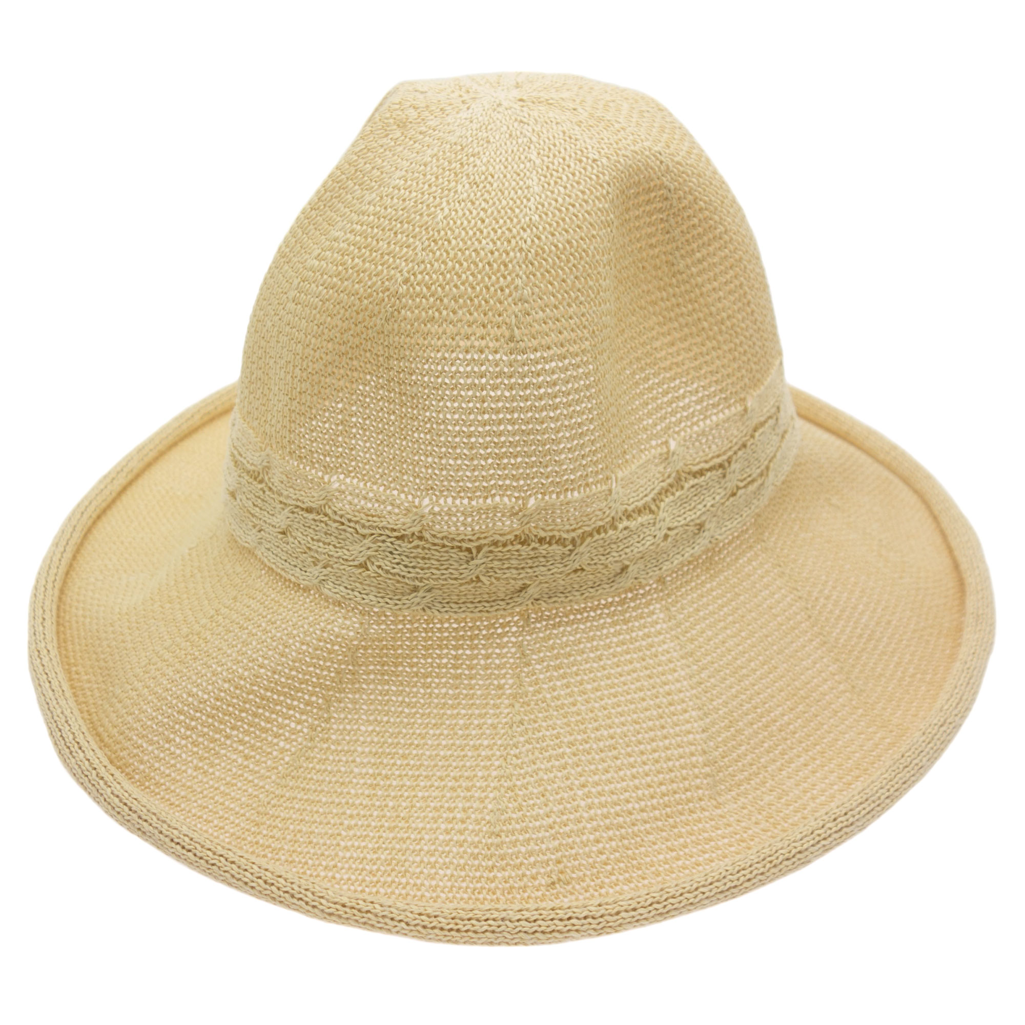 Palarie de soare, Dama, Buticcochet, din in, Bej - PAL312