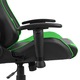 vidaXL zöld PVC forgó gamer szék 20493