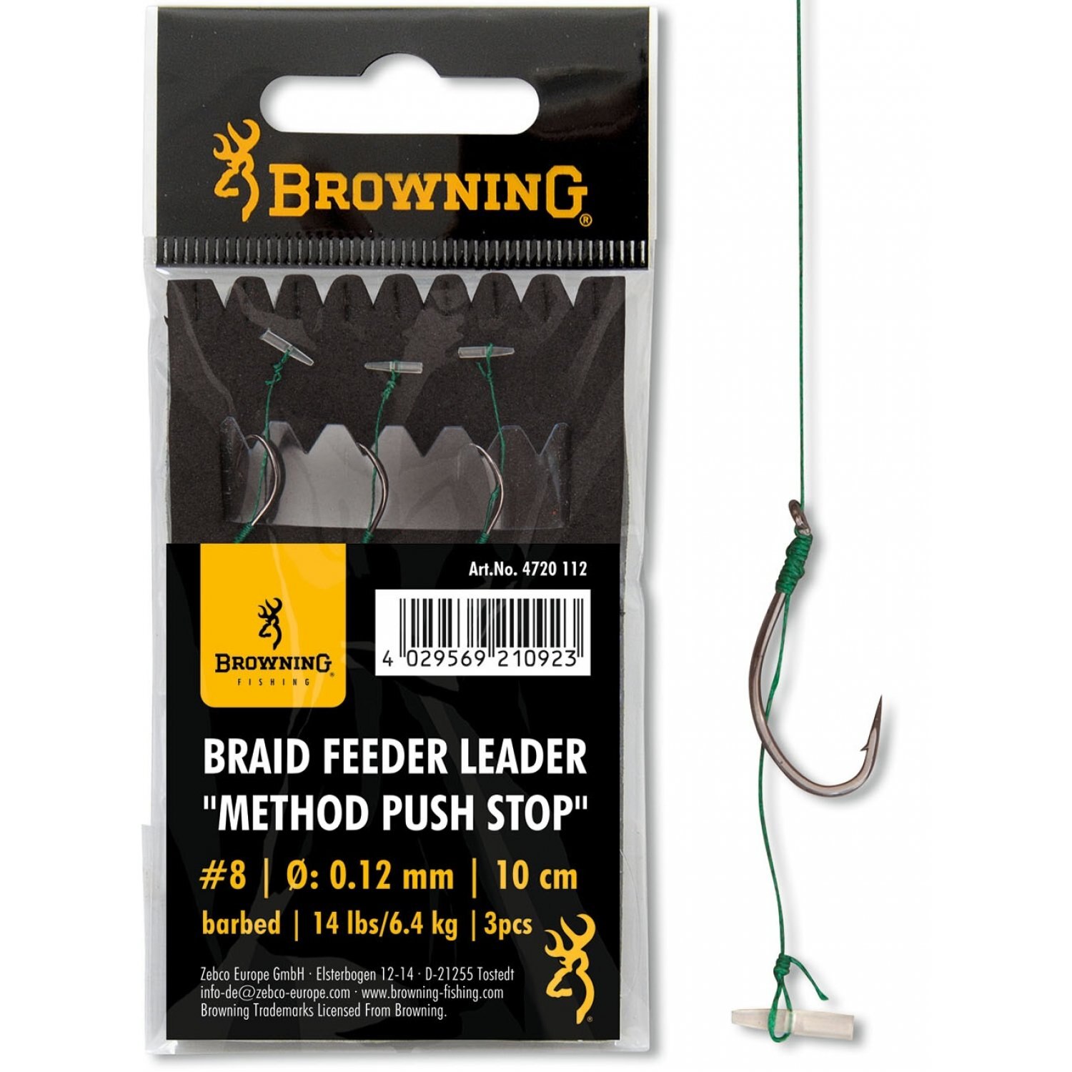 Carlige Legate No.12 10cm 0.22mm Feeder Leader Method Power